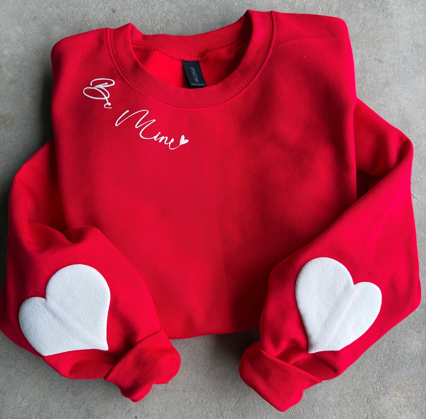 Be Mine Red Crewneck