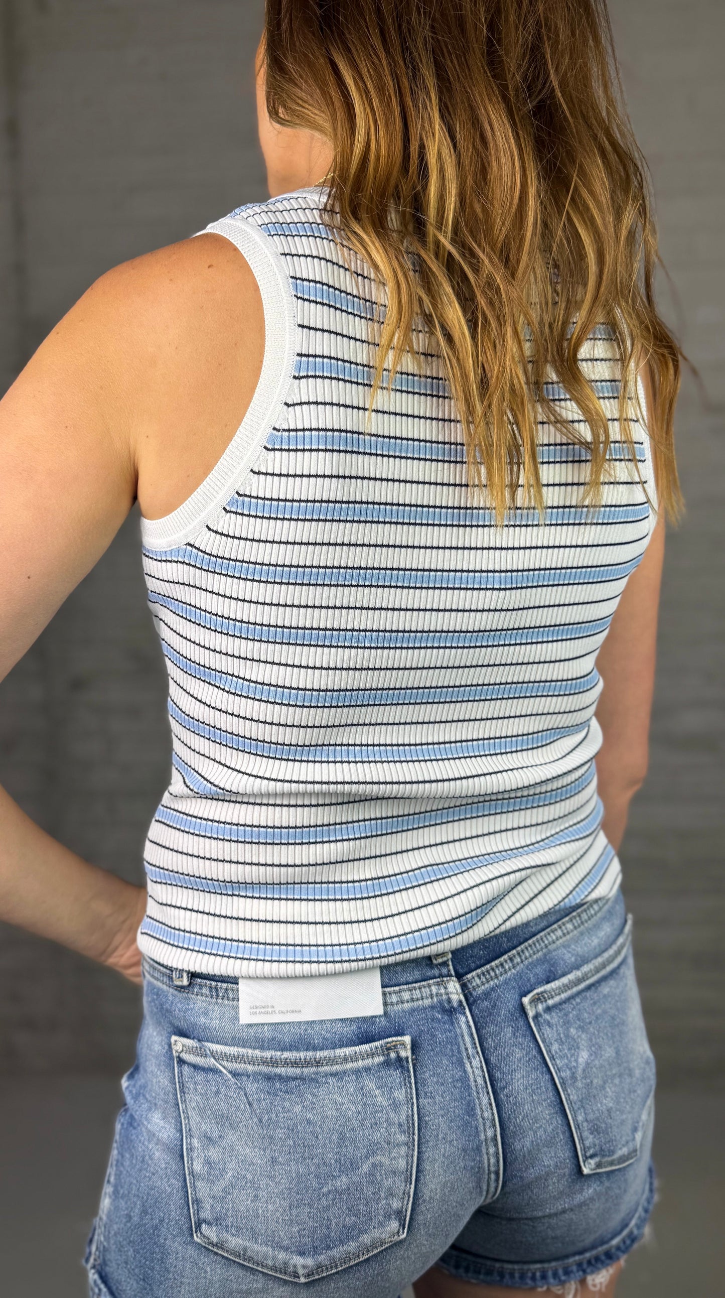 Blue Striped Tank