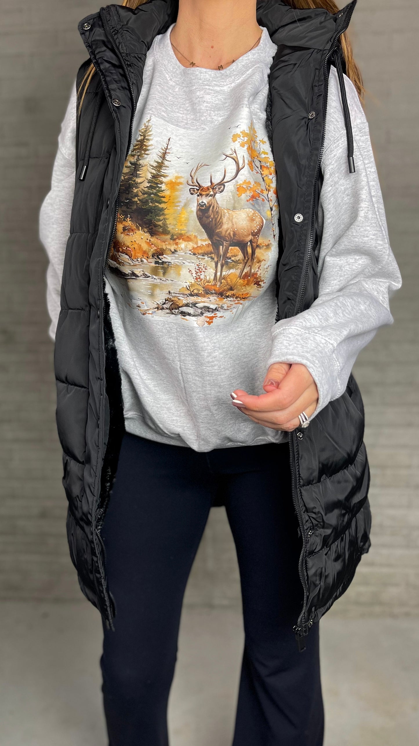 Wilderness Deer Crewneck