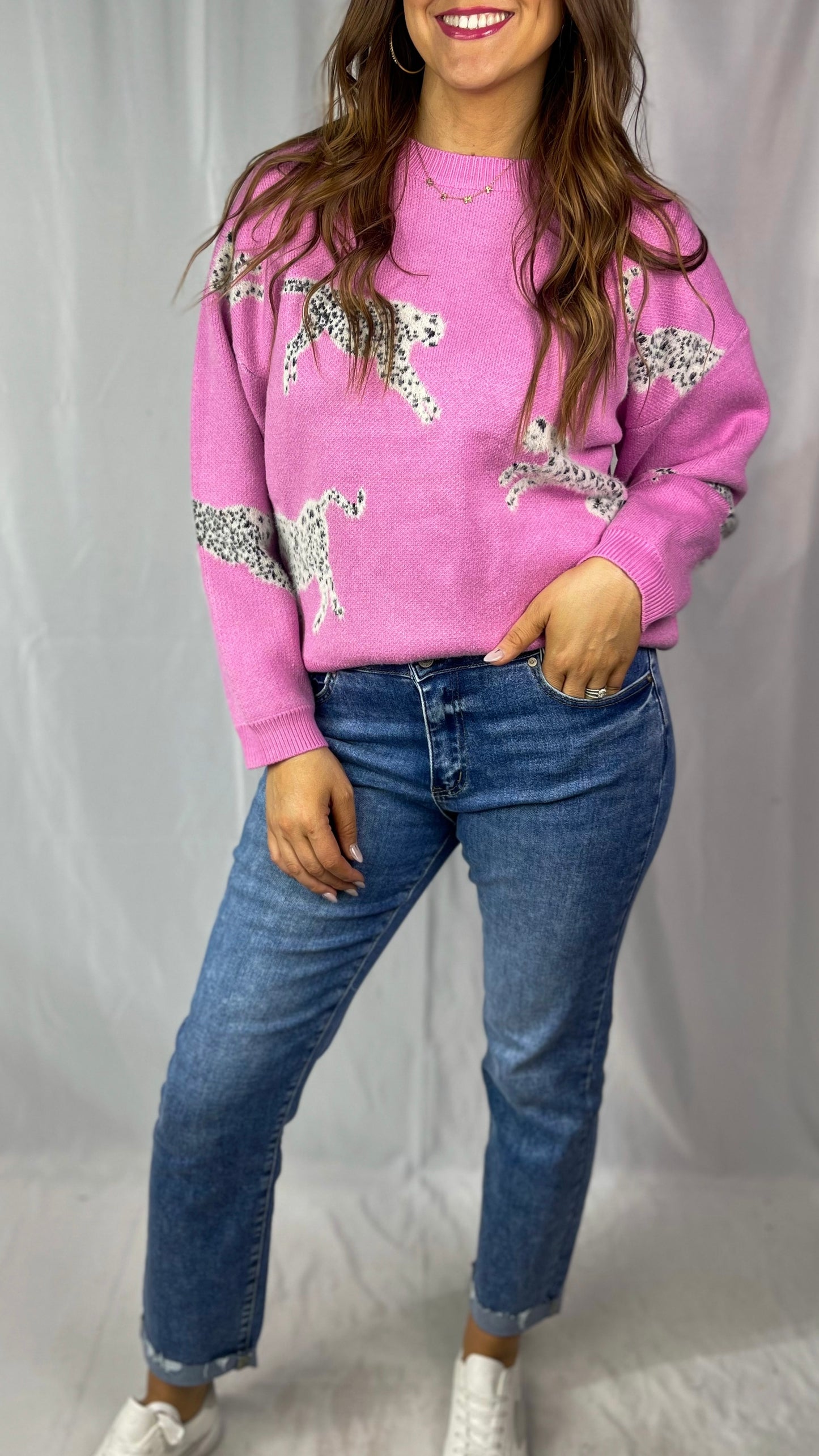 Wild Hearts Pink Sweater