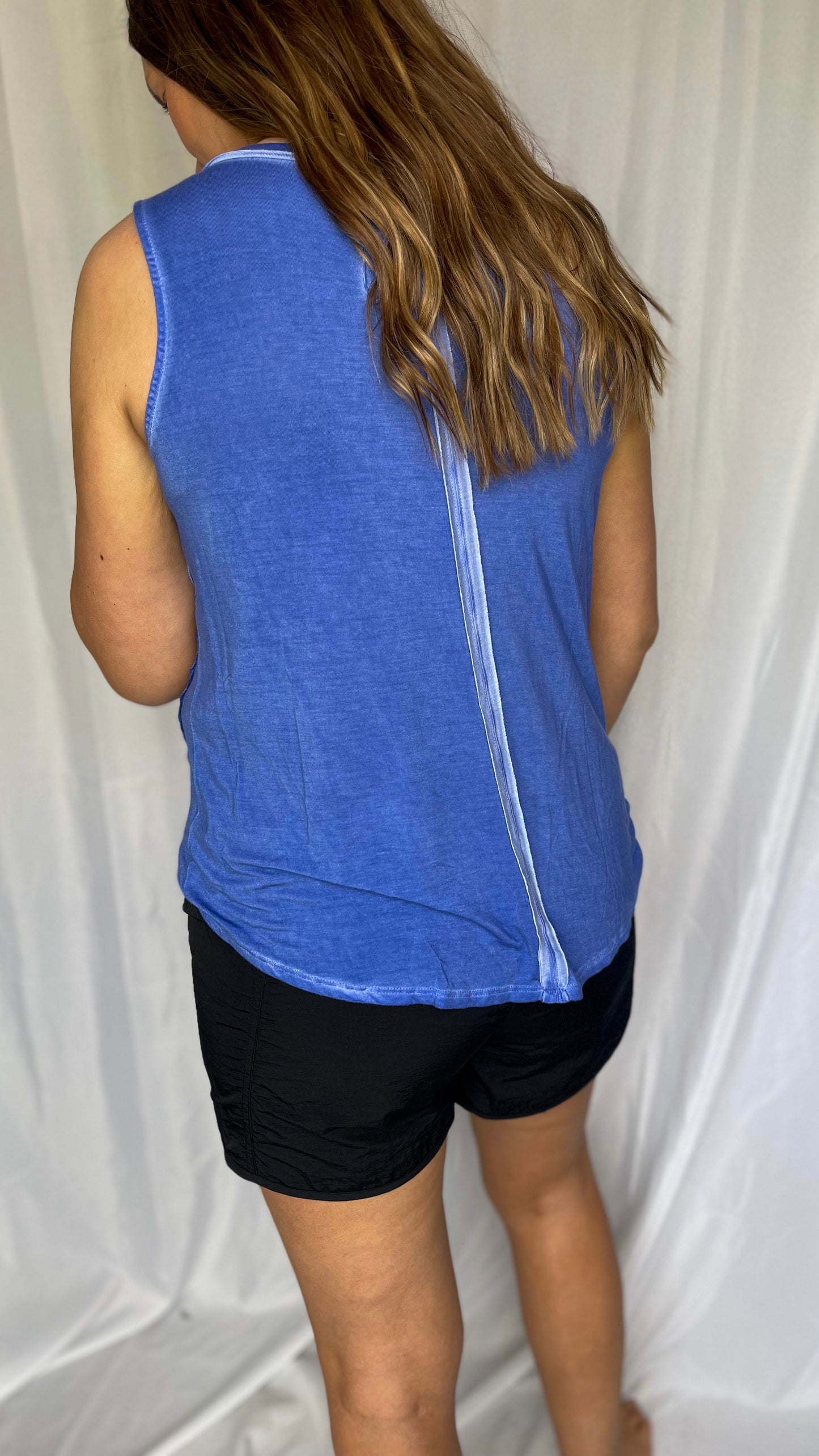 Crushing It Blue Vintage Tank