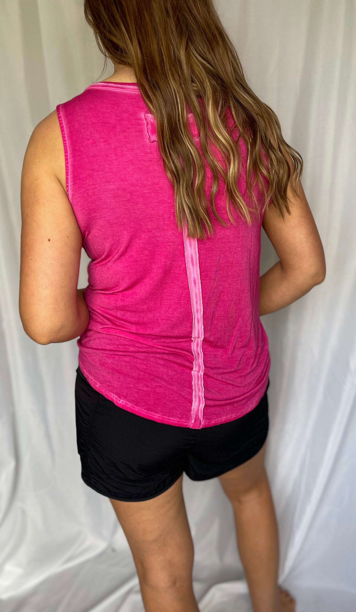 Crushing It Fuchsia Vintage Tank
