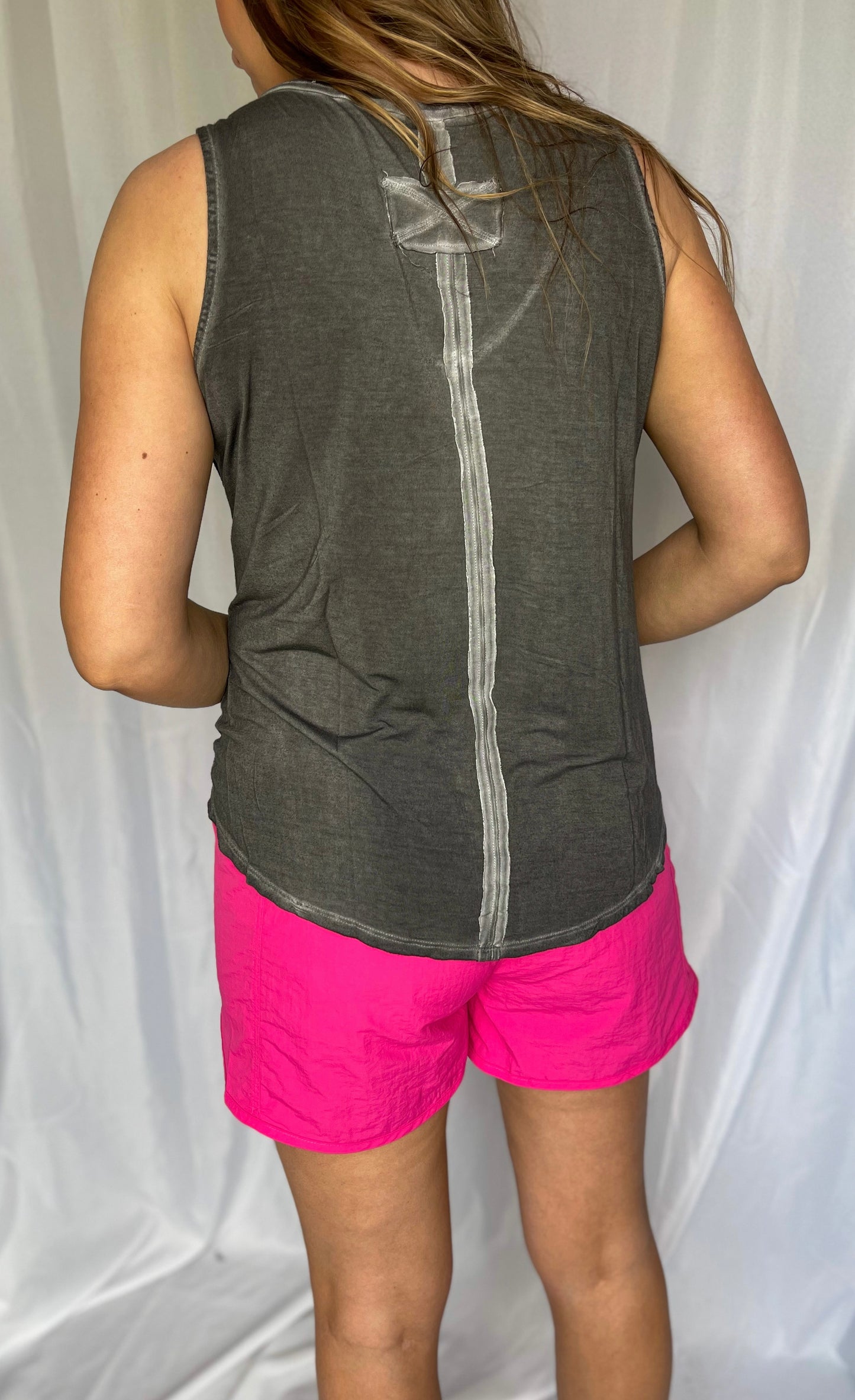 Crushing It Black Vintage Tank