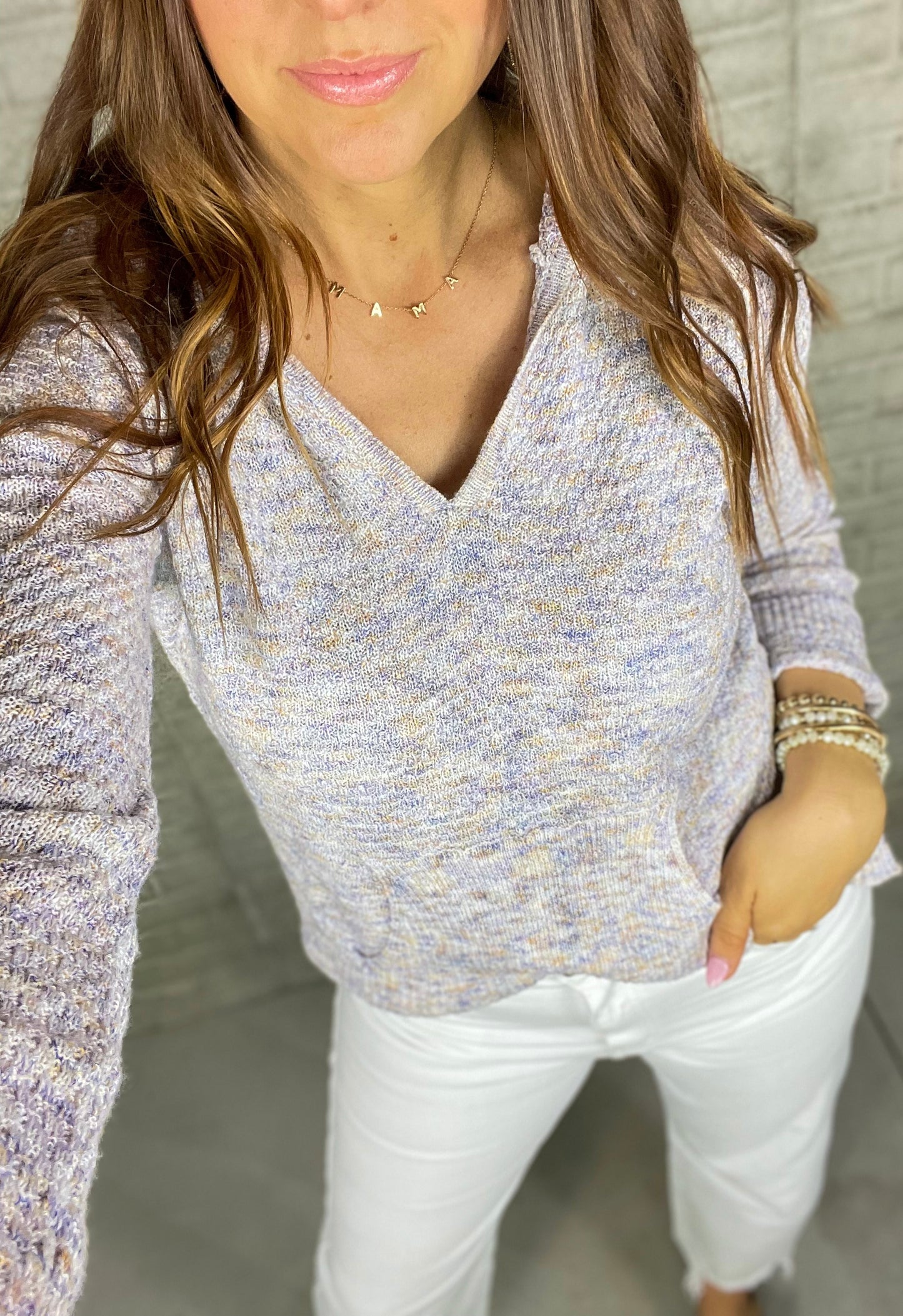 Just Another Day Purple Hooded Sweater