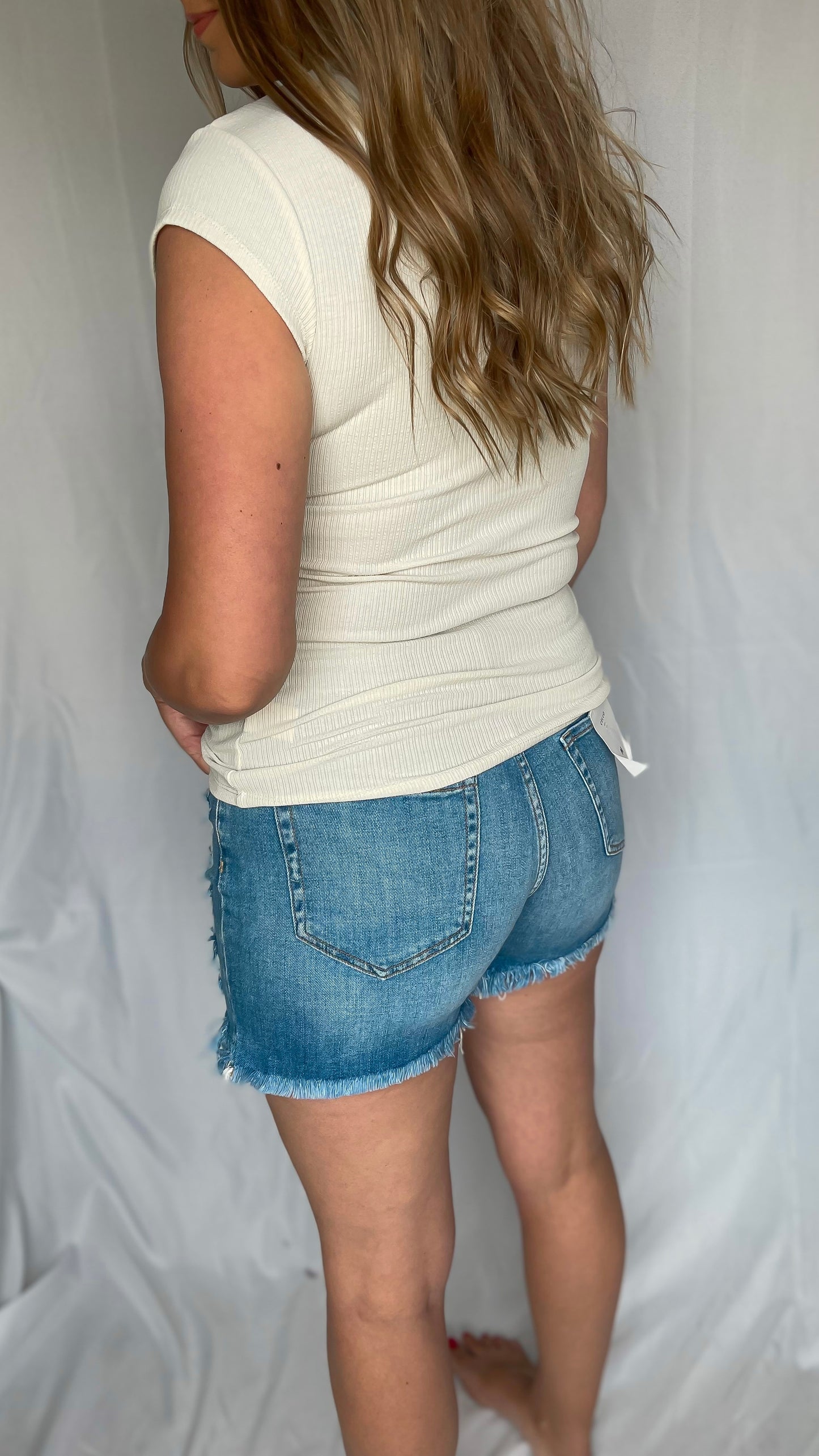 Summer Rays Cream Knit Top