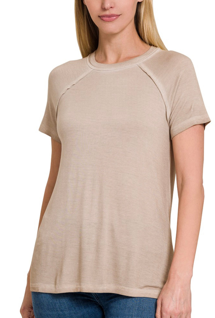 Vintage Washed Tee- Sand