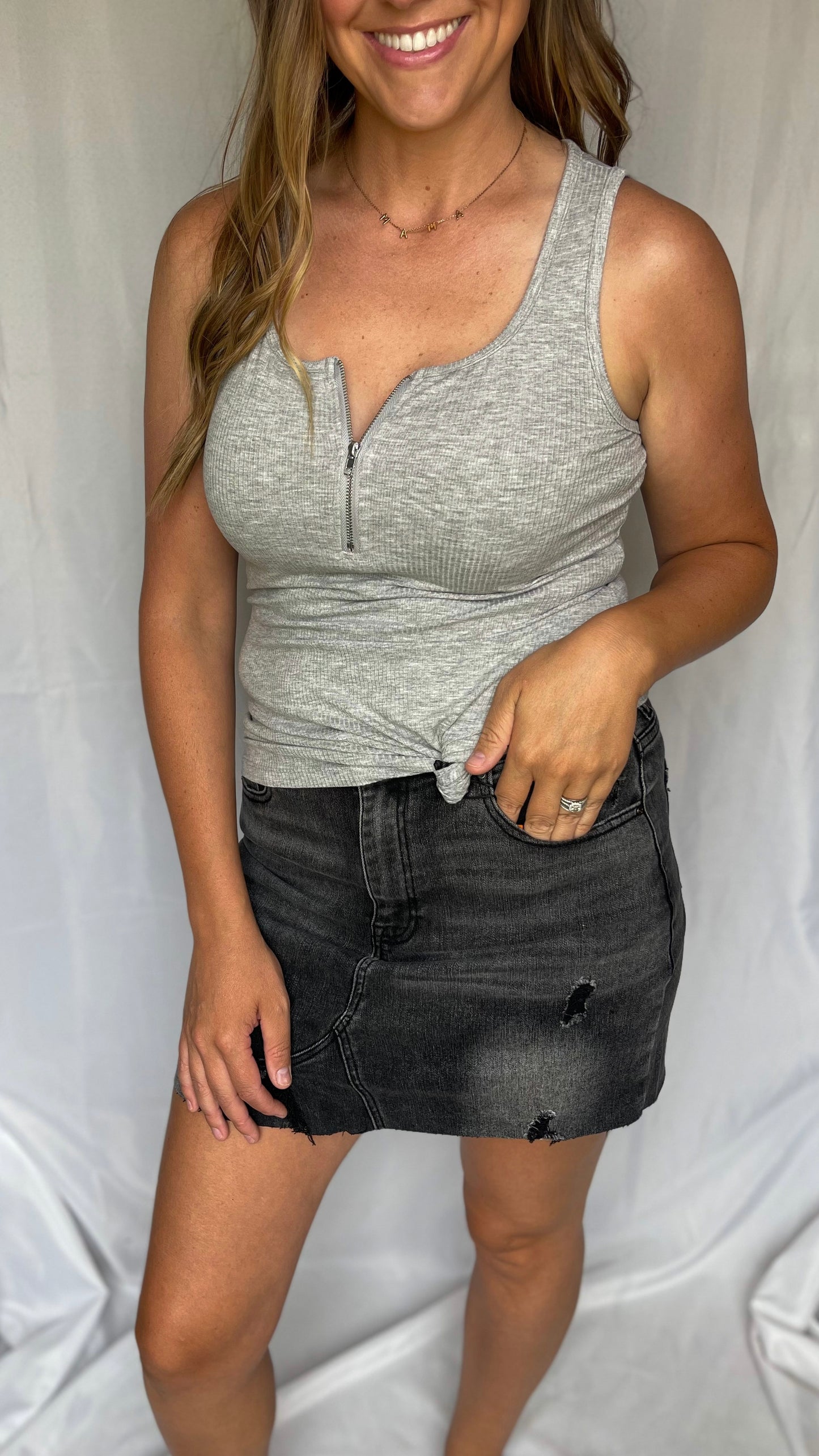 So Essential Grey Tank