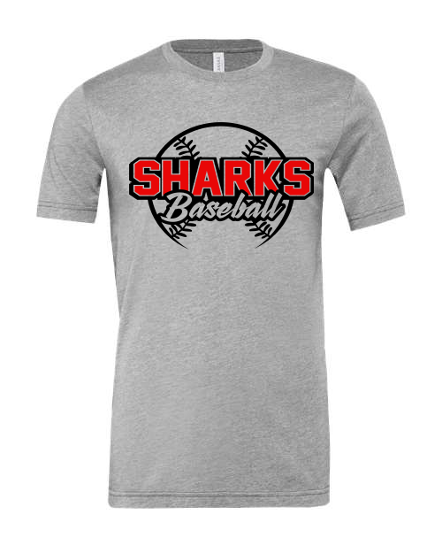 Sharks Baseball Heather Grey