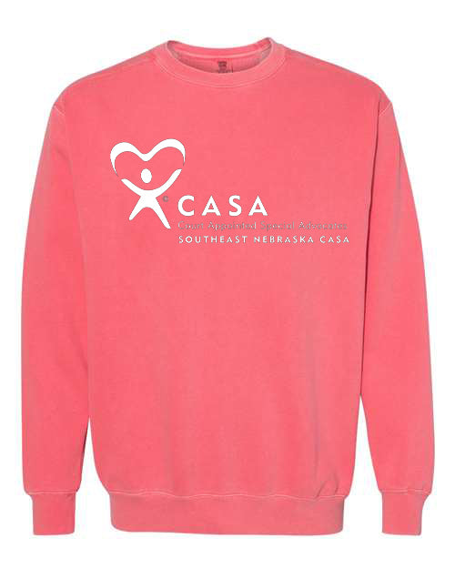 CASA Vintage Washed Crew- Watermelon