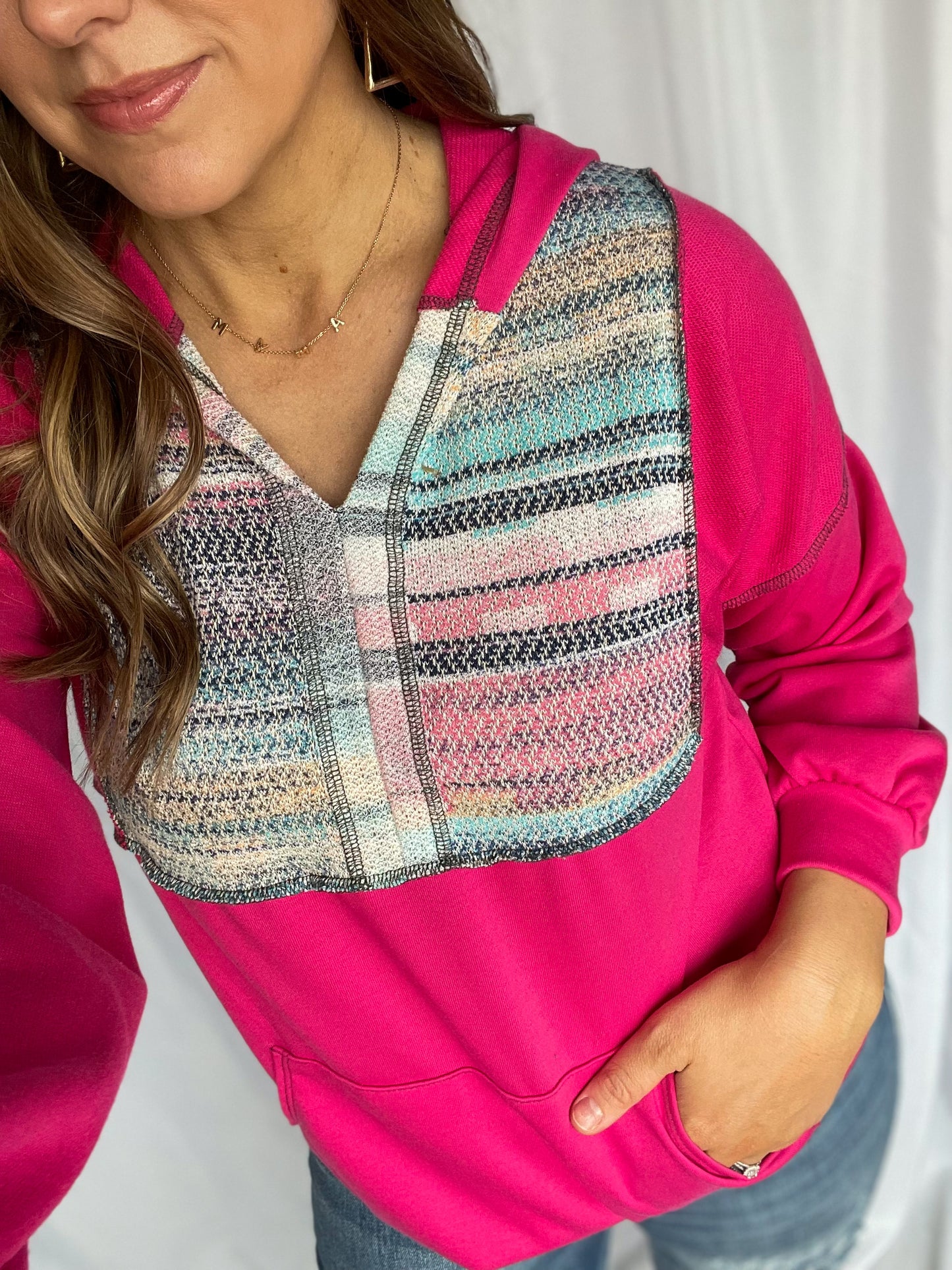 Shine Bright Pink Hoodie