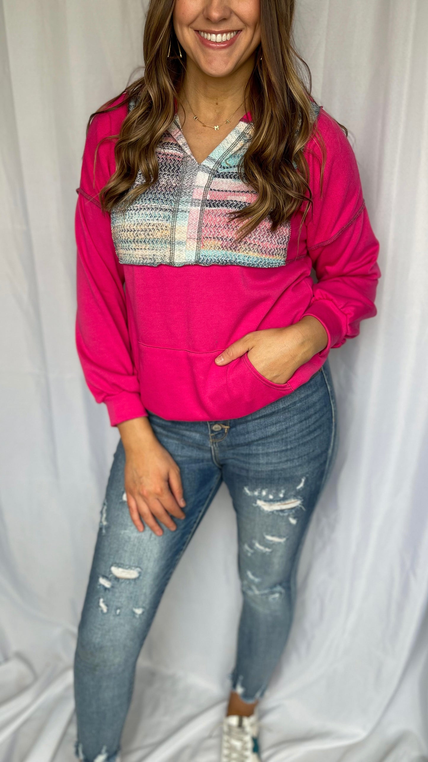 Shine Bright Pink Hoodie