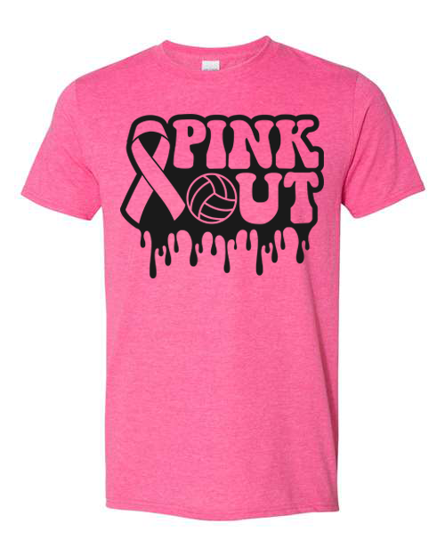 Adult Pink Volleyball Tee