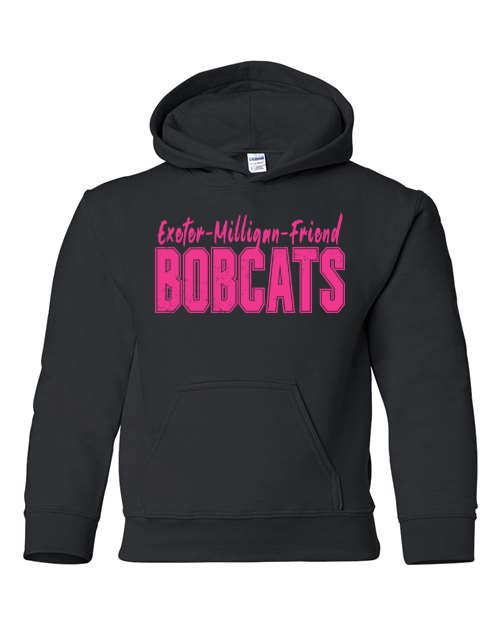 Adult Black EMF Bobcats Hoodie