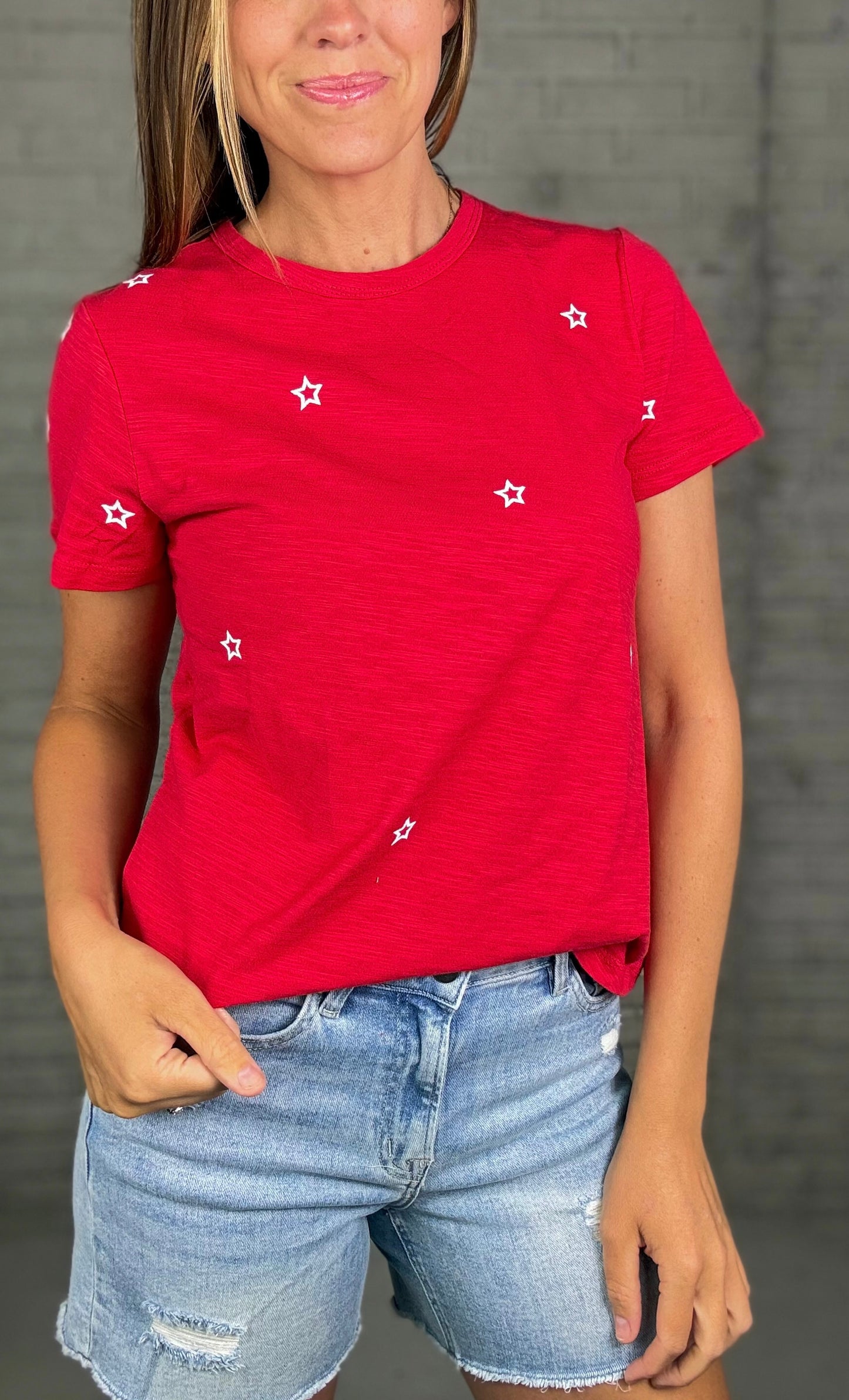 Star Embroidered Tee