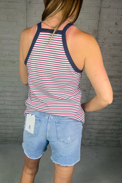 Red & Navy Tank