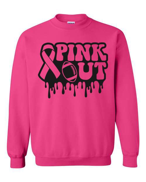 Adult Pink Football Crew