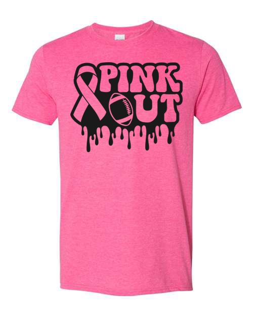 Adult Pink Football Tee