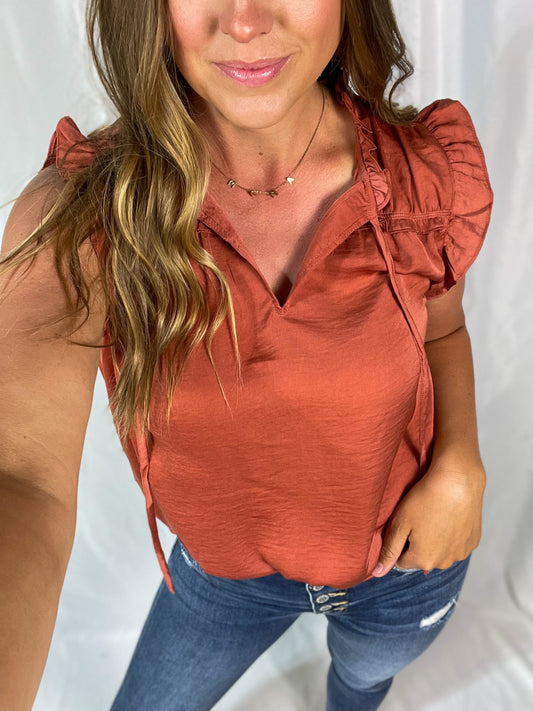 Spice It Up Sienna Ruffle Sleeve Top