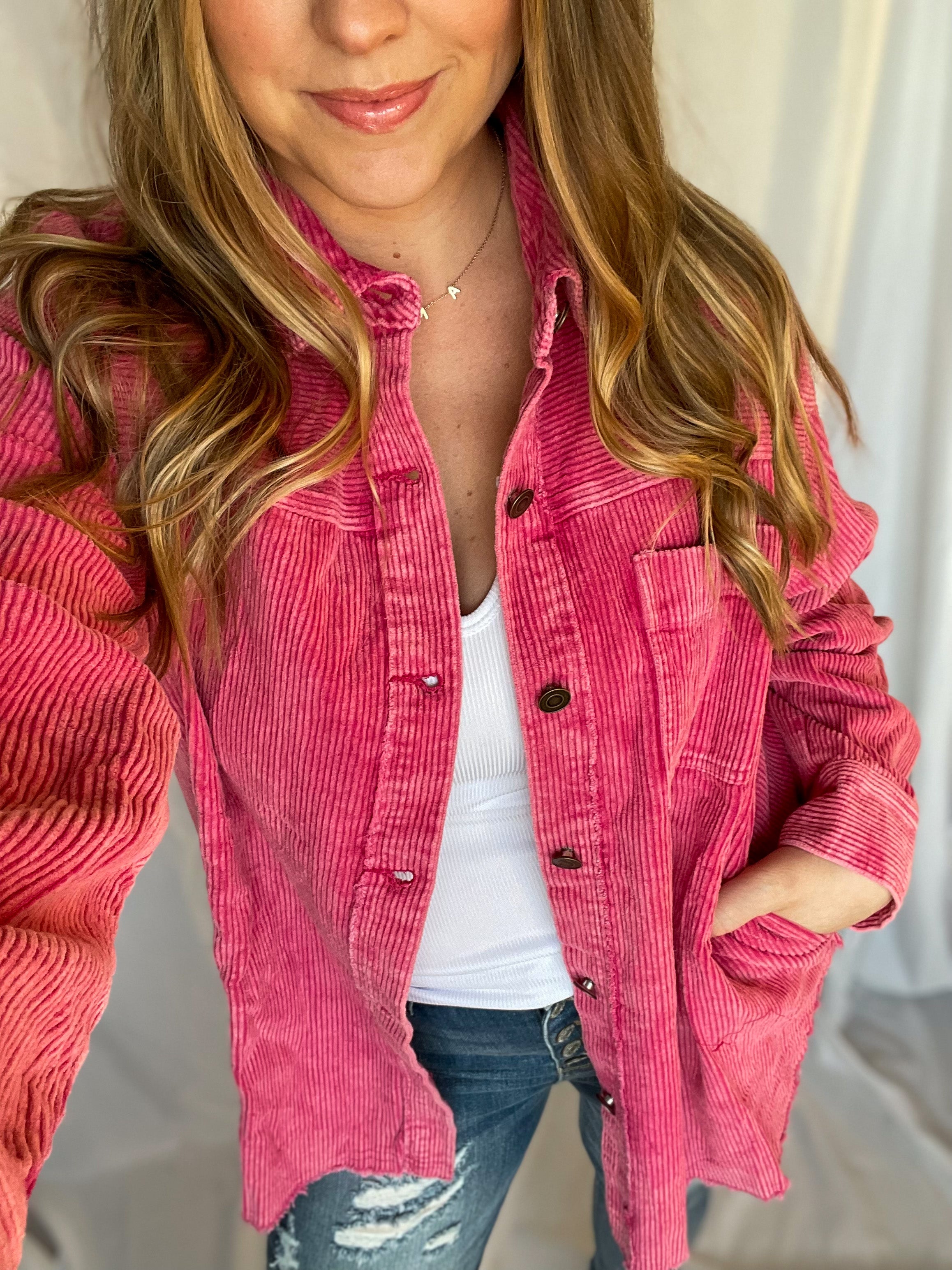 Making It Happen Pink Shacket – T. Squared Co.