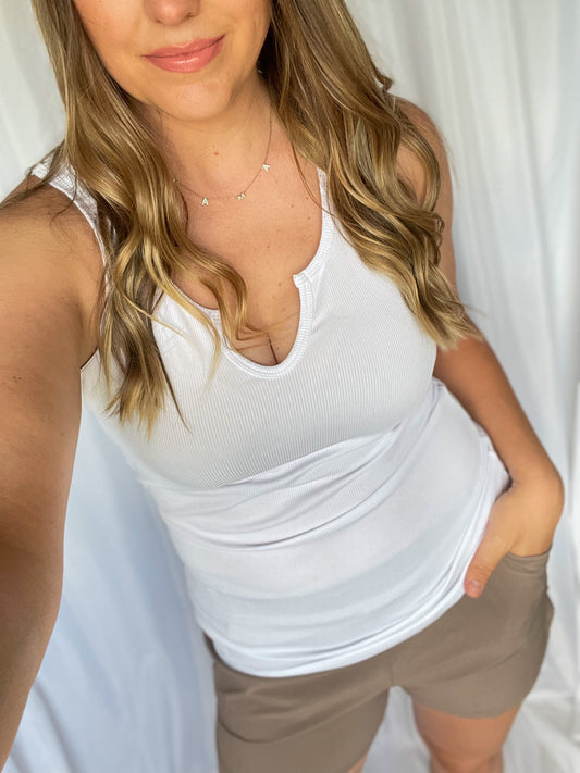 Checked Out Tank- White