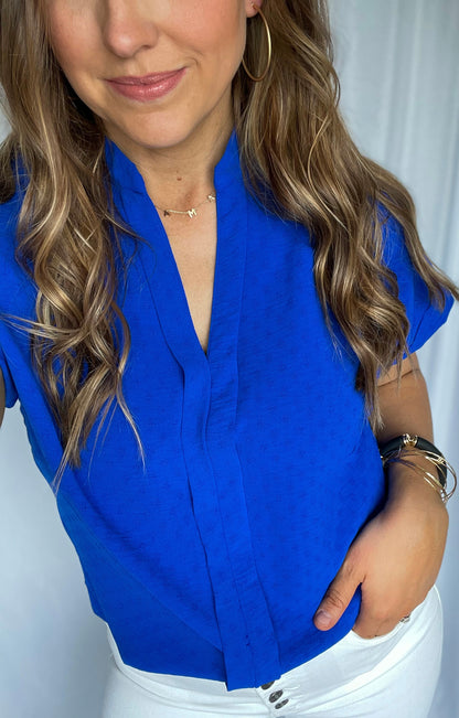 By The Water Royal Blue Top